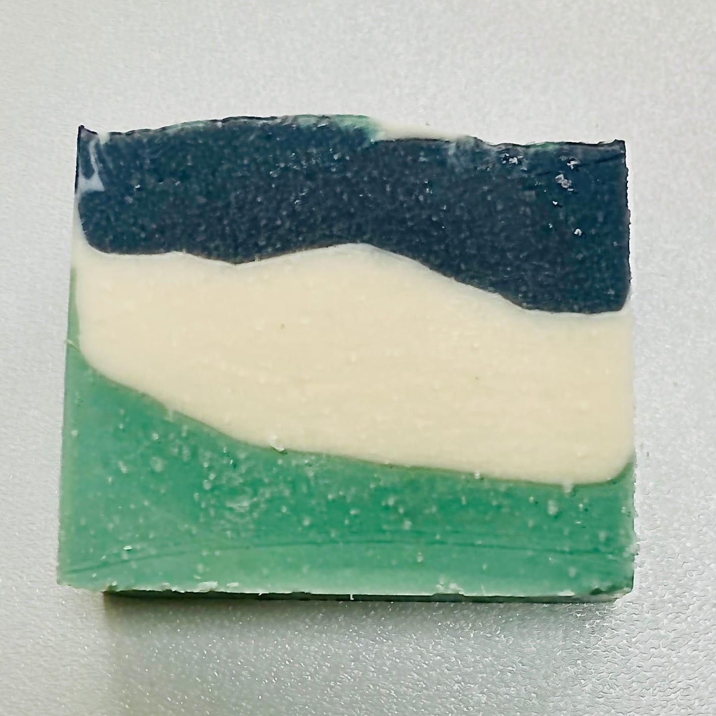 Sea-Wave Minty Swirl - Emerald Ocean Layers Soap Bar 110g