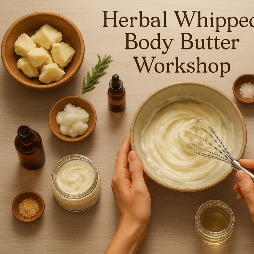 Herbal Whipped Body Butter Workshop Scene