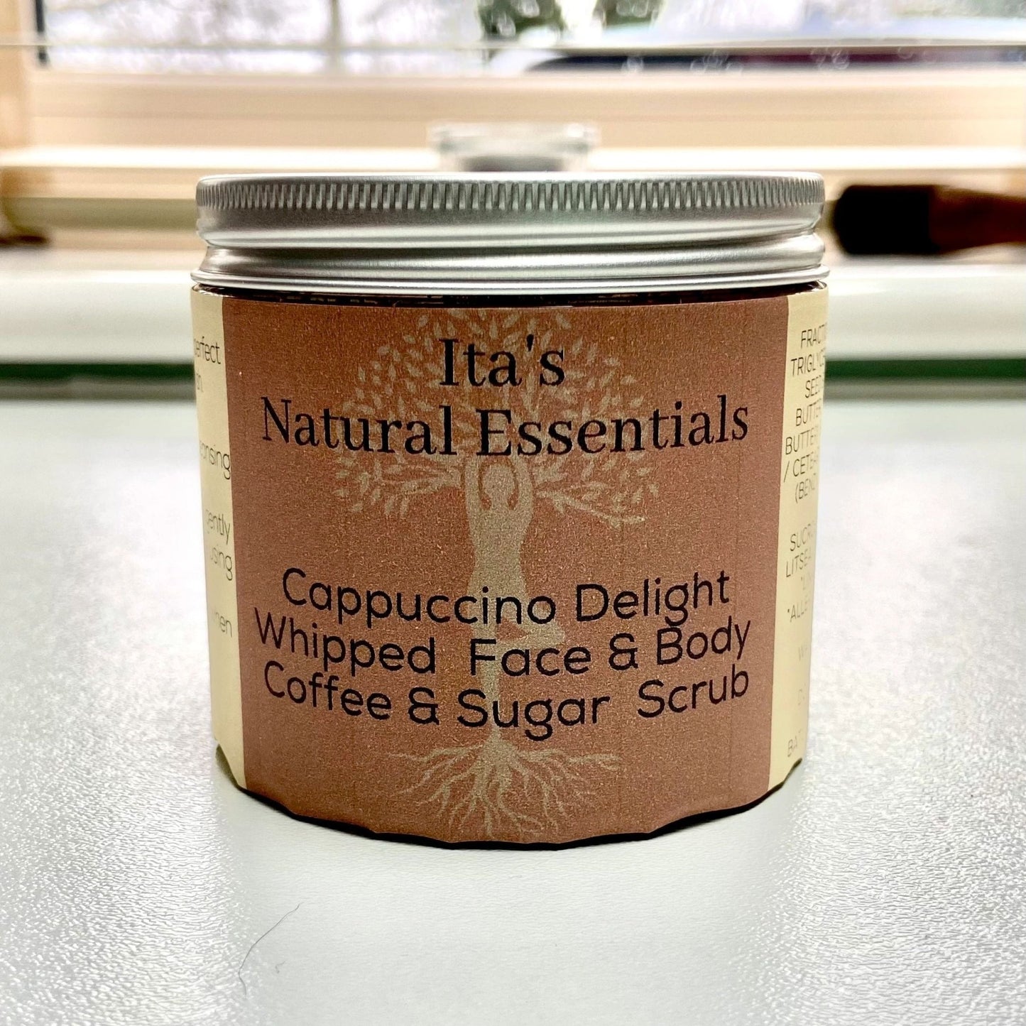 Cappuccino Delight Face and Body Coffee and Sugar Scrub - itasnaturalessentials.com