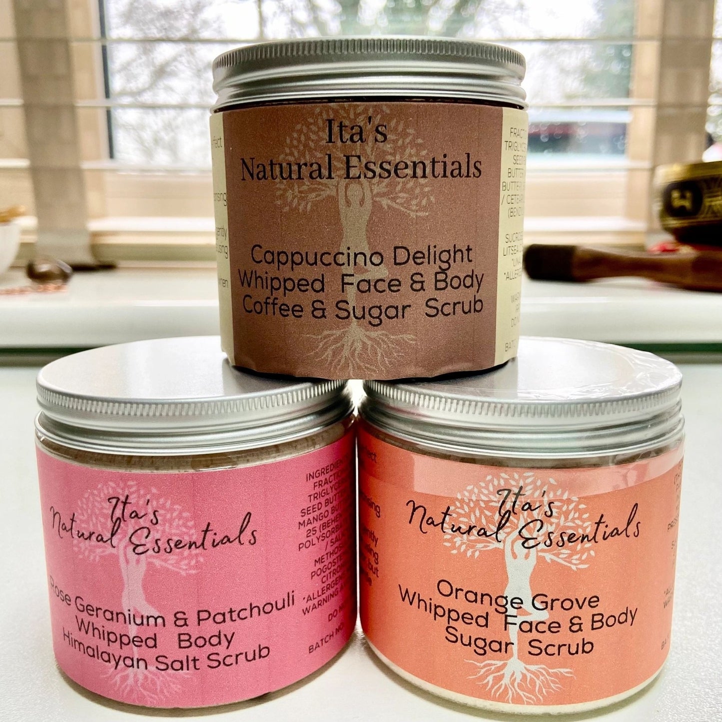 Cappuccino Delight Face and Body Coffee and Sugar Scrub - itasnaturalessentials.com