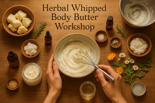 Herbal Whipped Body Butter Workshop Scene