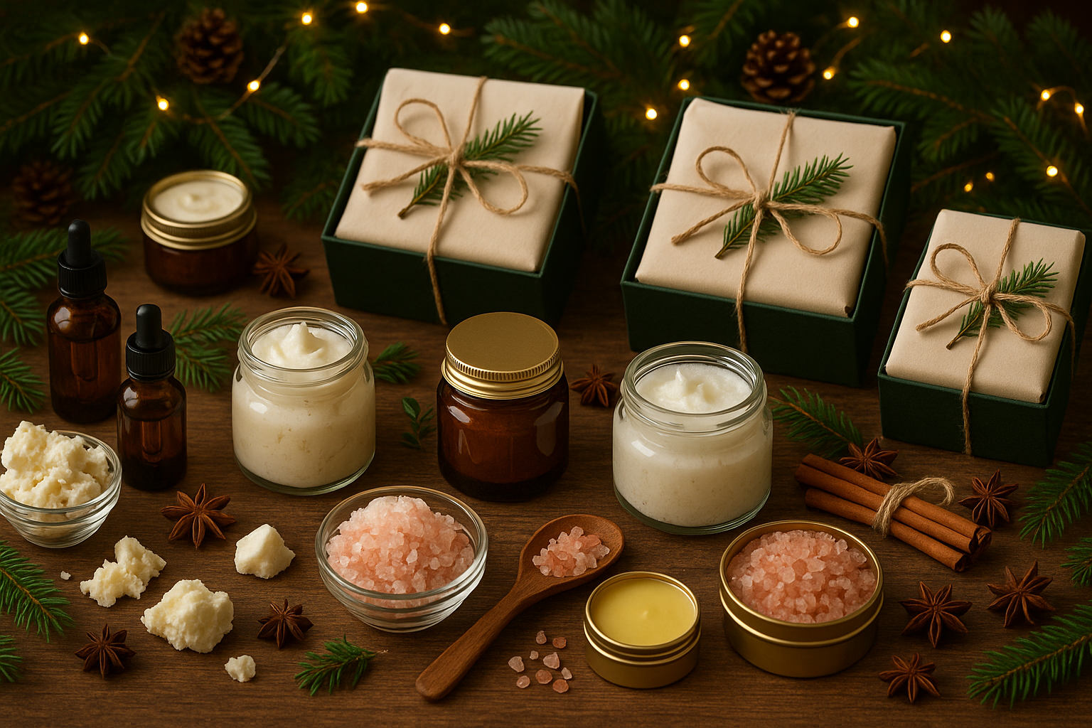 Christmas Pamper Gift Sets Workshop Scene