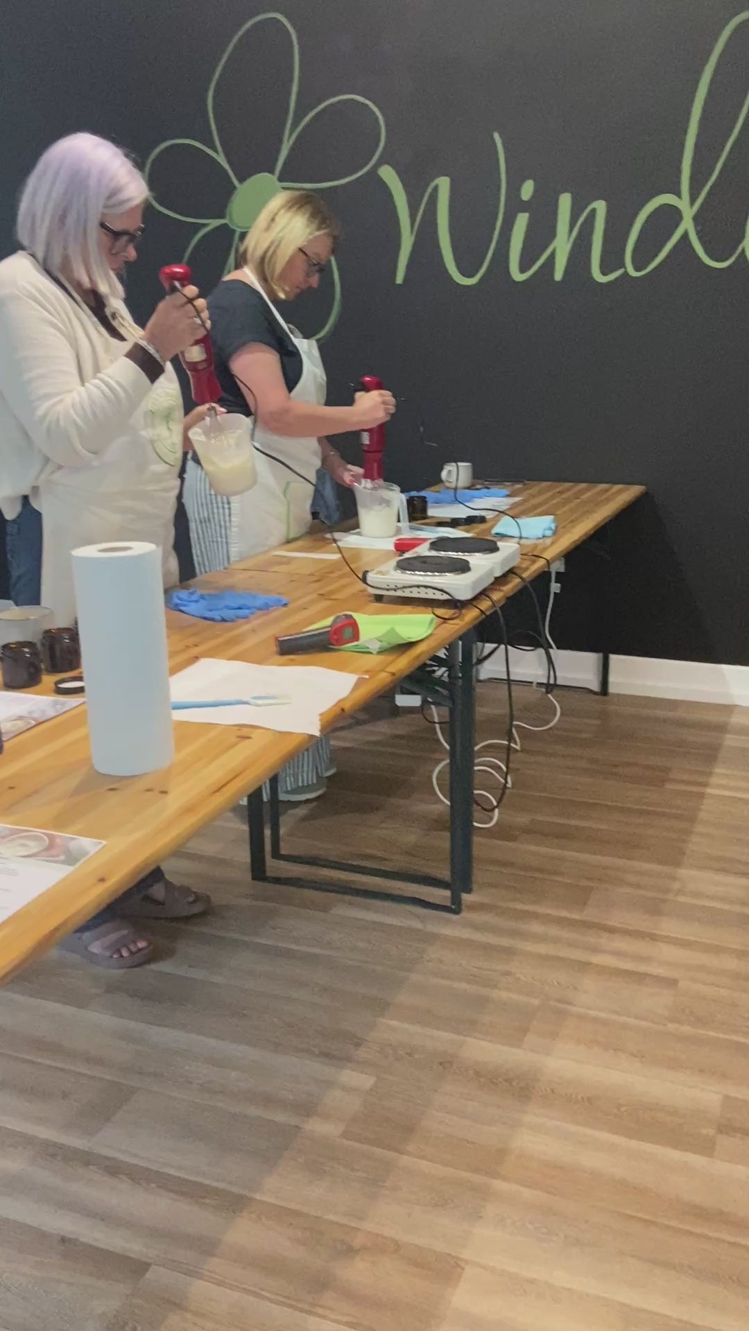 Video of Ladies making Body Butter at Ita's Workshop