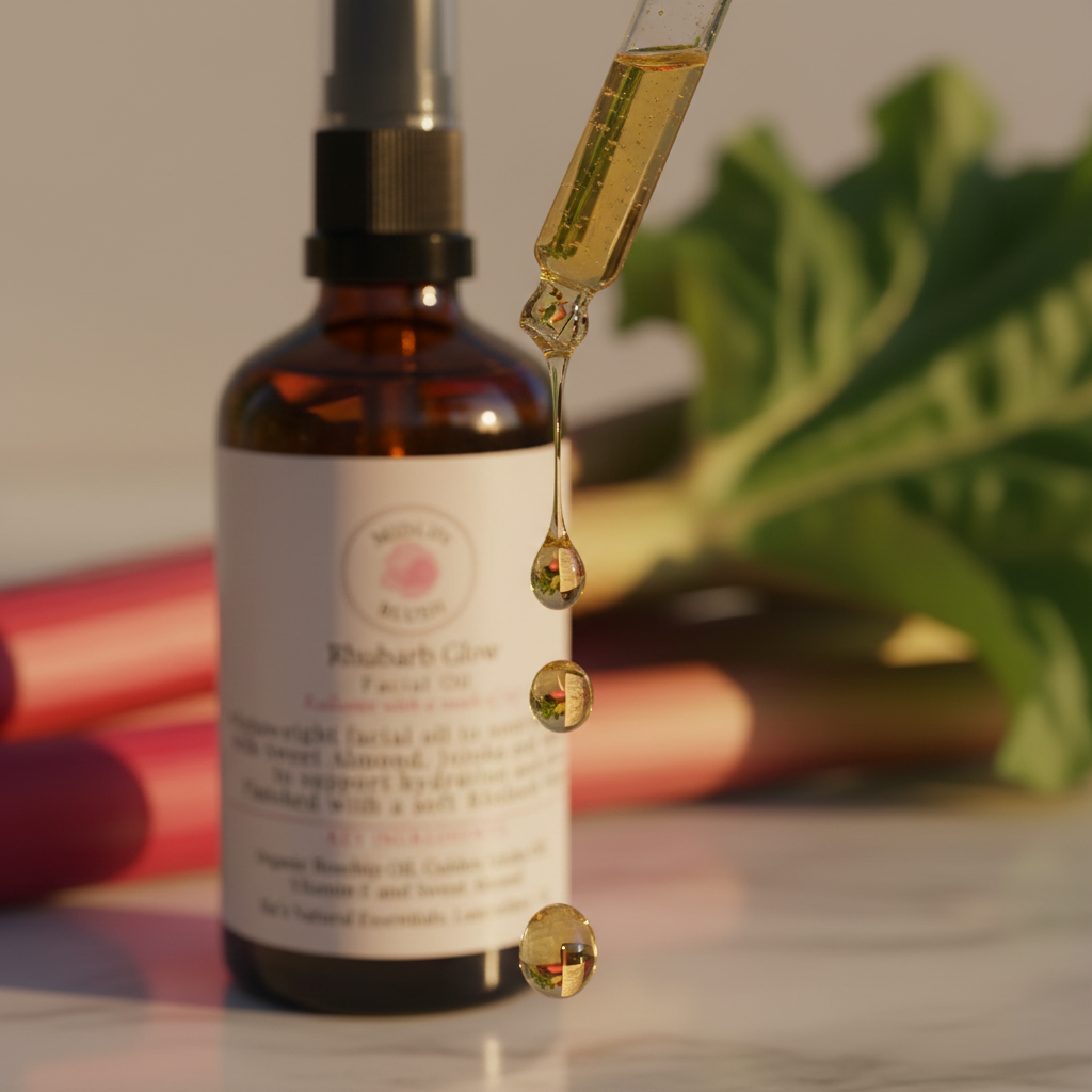 Rhubarb Glow Macro Oil Drop