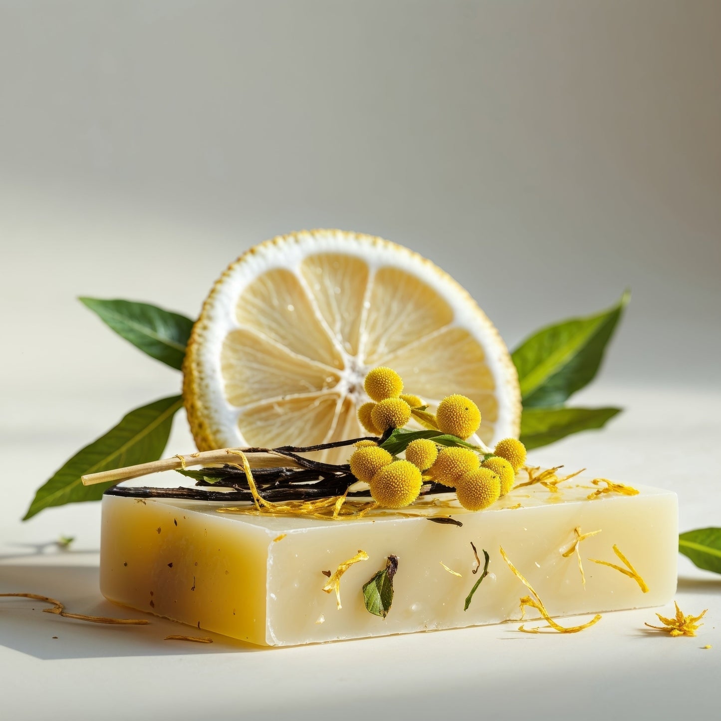 Lemon Calendula Cake – Uplifting Citrus Soap | Handmade & Vegan - itasnaturalessentials.com