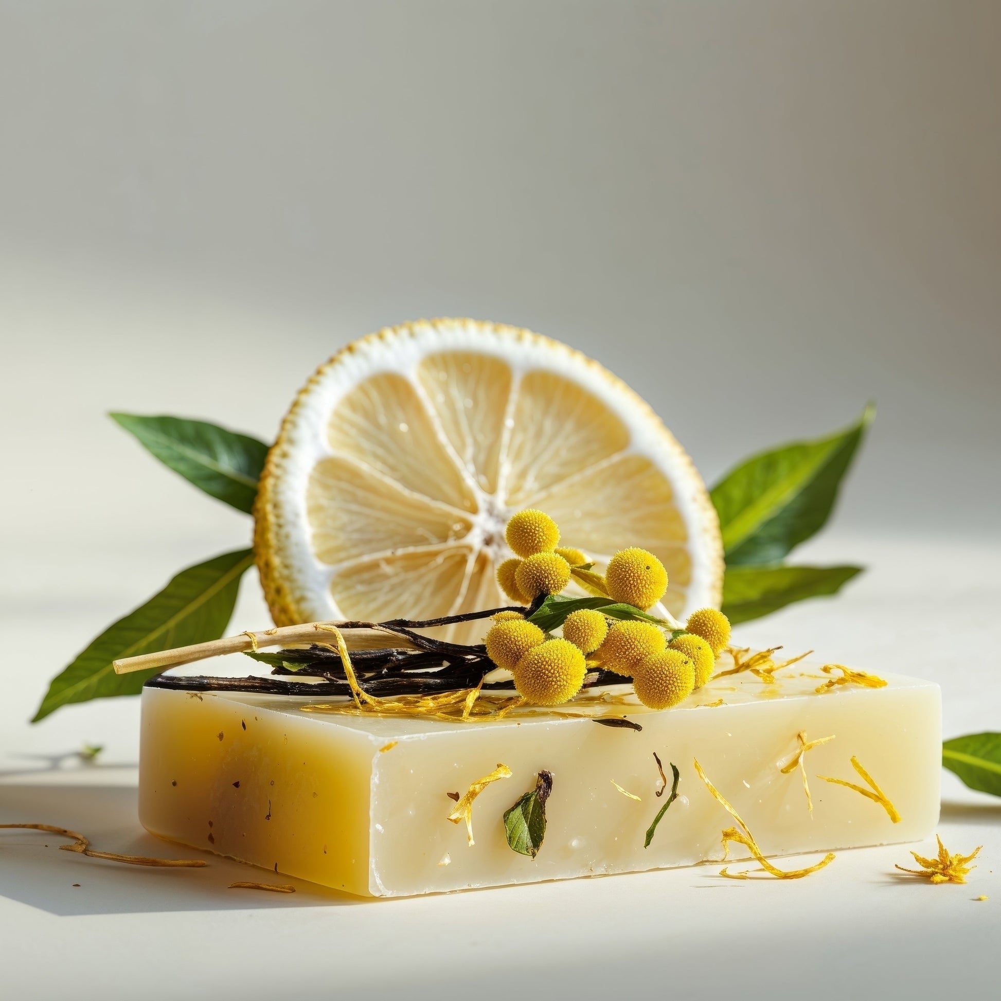Lemon Calendula Cake – Uplifting Citrus Soap | Handmade & Vegan - itasnaturalessentials.com