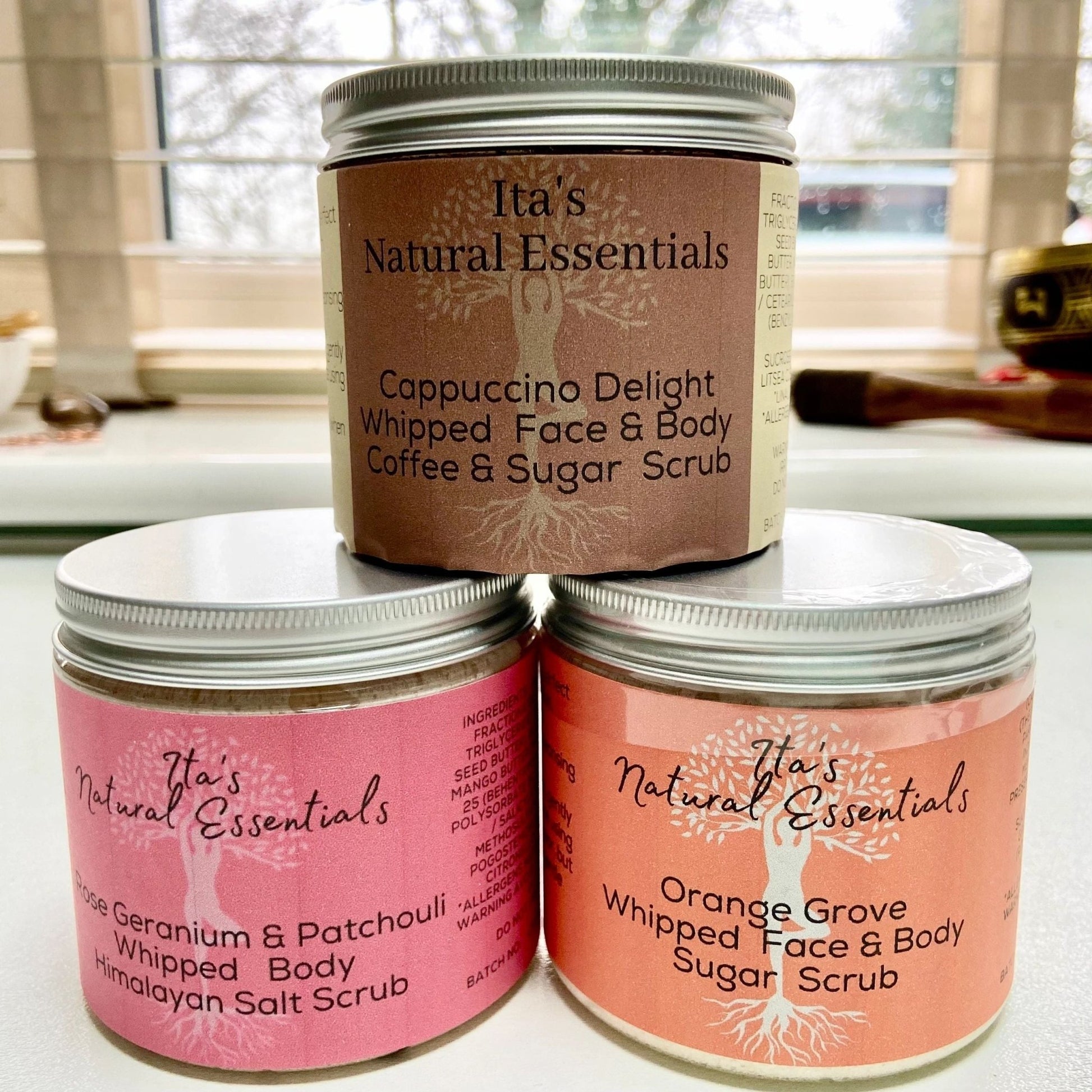 Rose Geranium Body Salt Scrub - itasnaturalessentials.com